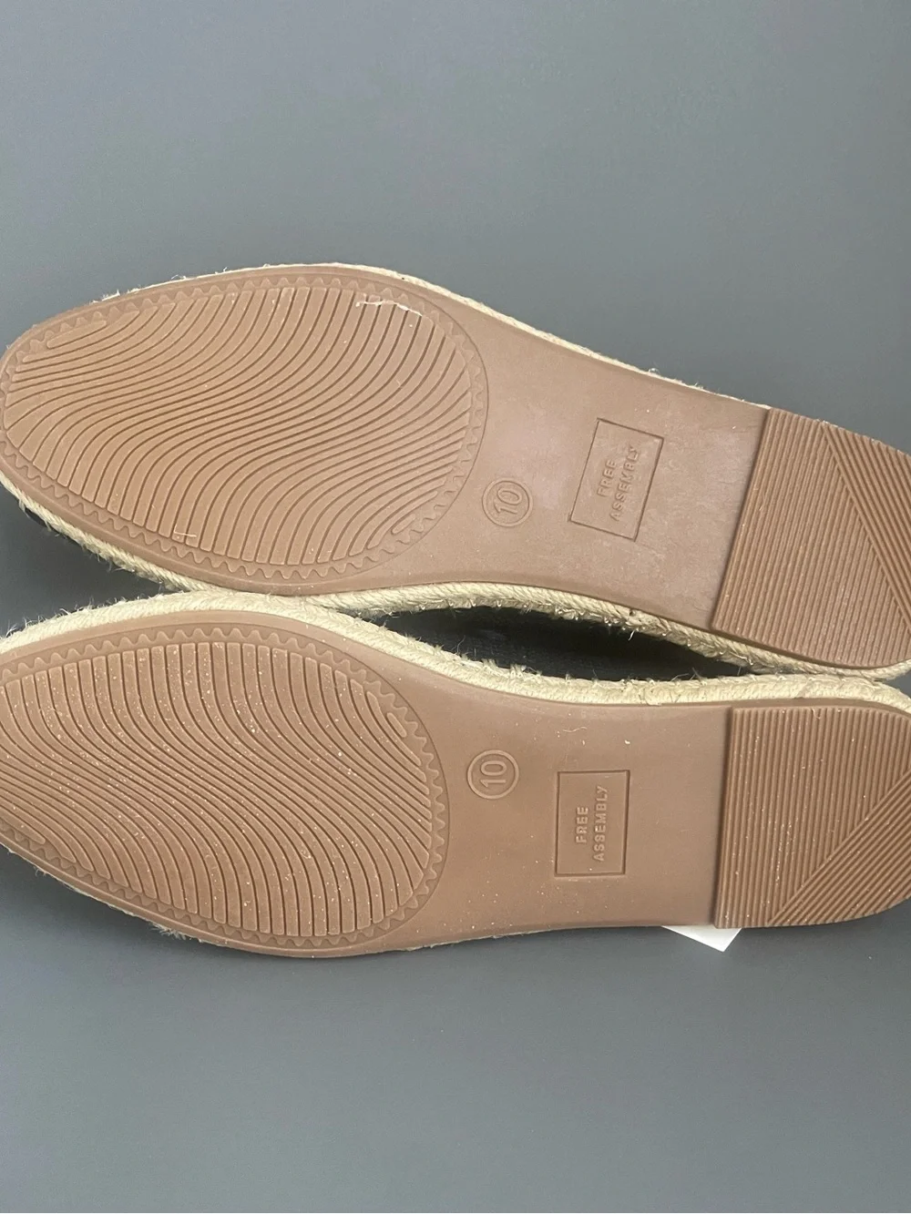 Free Assembly Black Woven Mary Jane Espadrilles Size 10